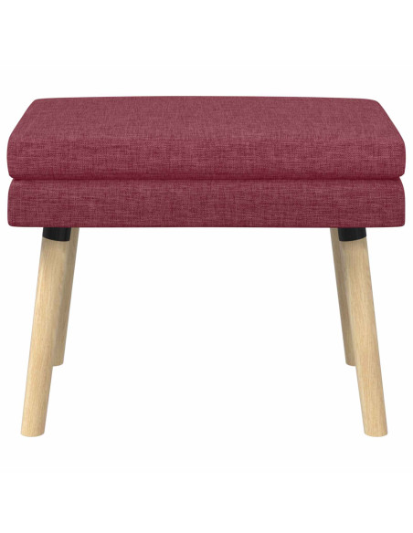 Panchina a doppio strato Rosso Vino 60 x 40 x 46 cm Tessuto