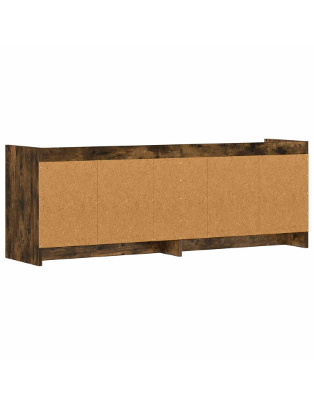 Mobile TV 135 x 33 x 47 cm Rovere Fumo Legno ingegnerizzato