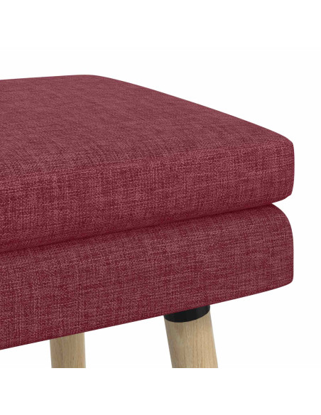 Panchina a doppio strato Rosso Vino 60 x 40 x 46 cm Tessuto
