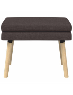 Panchina a doppio strato Marrone Scuro 60 x 40 x 46 cm Tessuto 2