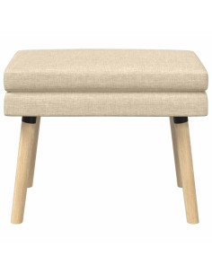 Panchina a doppio strato Crema 60 x 40 x 46 cm Tessuto 2