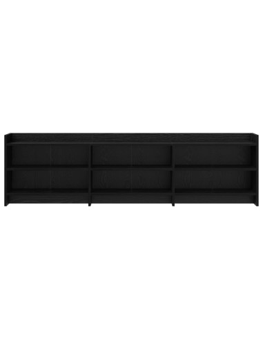 Mobile TV 168 x 33 x 47 cm Rovere Nero Legno ingegnerizzato