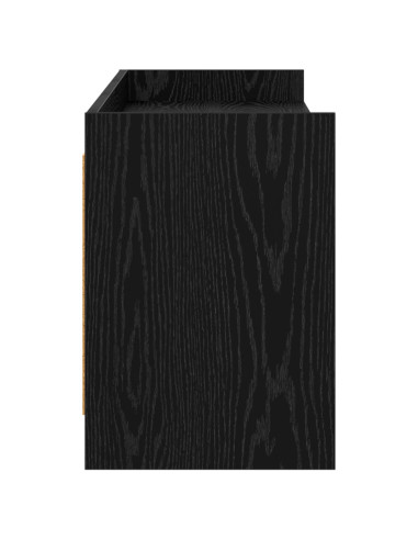 Mobile TV 168 x 33 x 47 cm Rovere Nero Legno ingegnerizzato