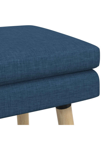 Panchina a doppio strato Blu 60 x 40 x 46 cm Tessuto