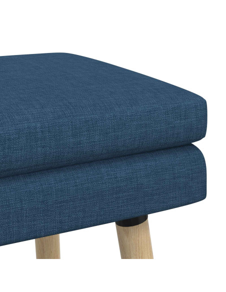 Panchina a doppio strato Blu 60 x 40 x 46 cm Tessuto