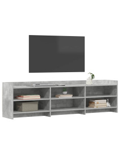 Mobile TV 168 x 33 x 47 cm Grigio Cemento Legno ingegnerizzato 2