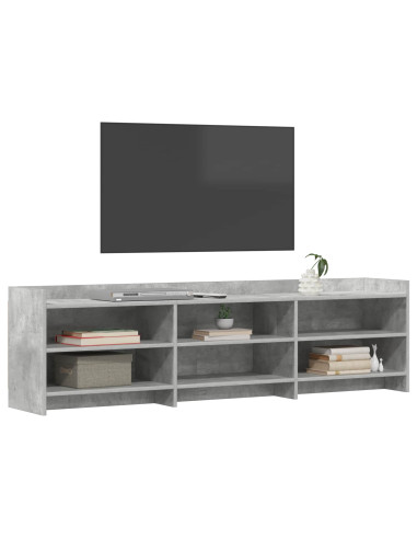 Mobile TV 168 x 33 x 47 cm Grigio Cemento Legno ingegnerizzato