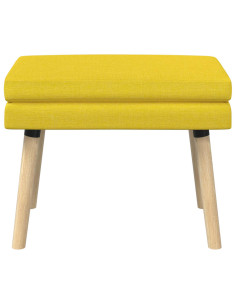Panchina a doppio strato Giallo Chiaro 60 x 40 x 46 cm Tessuto 2