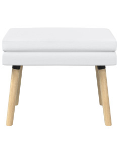 Panchina a doppio strato Bianco 60 x 40 x 46 cm Tessuto 2