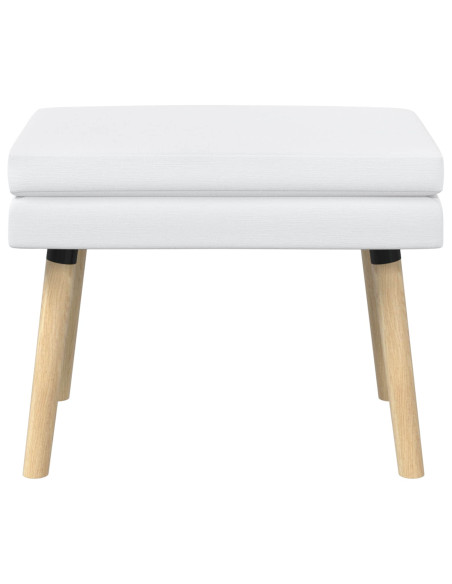 Panchina a doppio strato Bianco 60 x 40 x 46 cm Tessuto