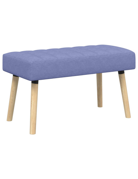 Panchina trapuntata a canale Blu jeans 80 x 40 x 46 cm Tessuto