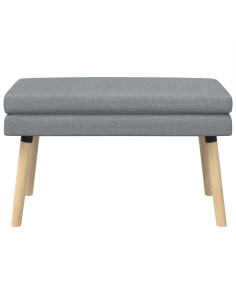 Panchina a doppio strato Grigio Chiaro 80 x 40 x 47 cm Tessuto 2