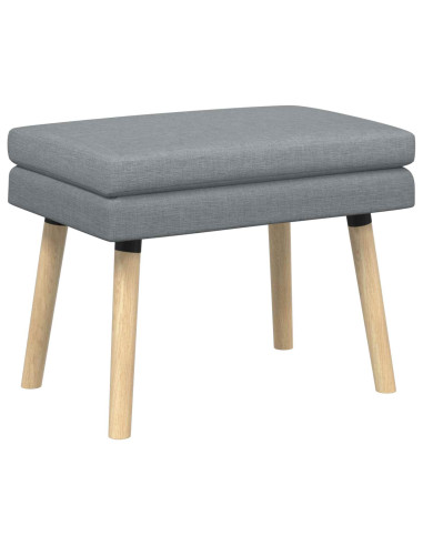 Panchina a doppio strato Grigio Chiaro 60 x 40 x 46 cm Tessuto
