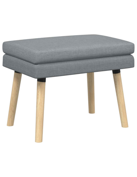 Panchina a doppio strato Grigio Chiaro 60 x 40 x 46 cm Tessuto