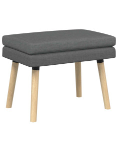 Panchina a doppio strato Grigio Scuro 60 x 40 x 46 cm Tessuto