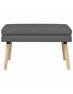 Panchina a doppio strato Grigio Scuro 80 x 40 x 47 cm Tessuto 2