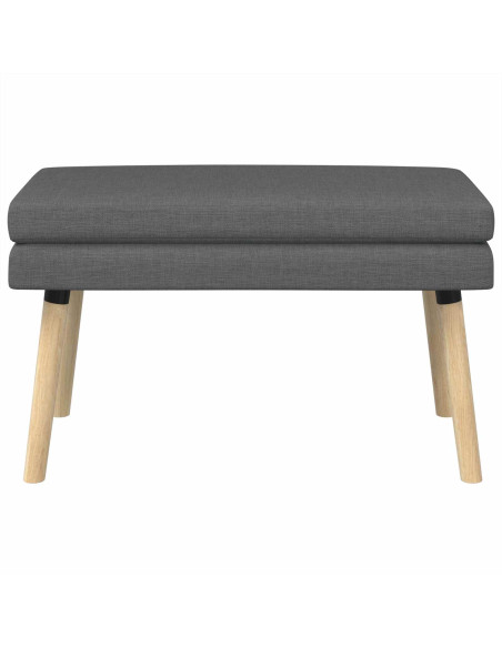 Panchina a doppio strato Grigio Scuro 80 x 40 x 47 cm Tessuto