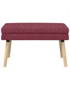 Panchina a doppio strato Rosso Vino 80 x 40 x 47 cm Tessuto 2