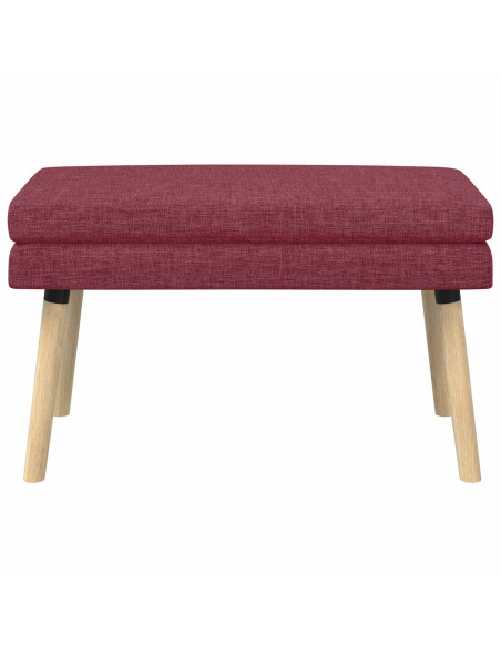 Panchina a doppio strato Rosso Vino 80 x 40 x 47 cm Tessuto