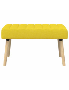 Panchina trapuntata a canale Giallo Chiaro 80 x 40 x 46 cm 2