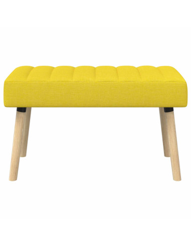 Panchina trapuntata a canale Giallo Chiaro 80 x 40 x 46 cm