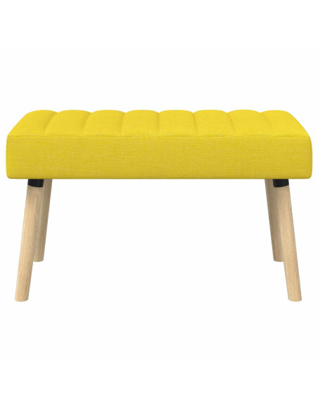 Panchina trapuntata a canale Giallo Chiaro 80 x 40 x 46 cm