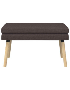 Panchina a doppio strato Marrone Scuro 80 x 40 x 47 cm Tessuto 2