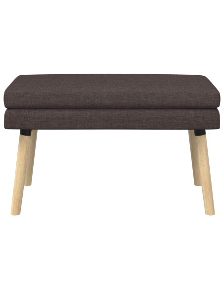 Panchina a doppio strato Marrone Scuro 80 x 40 x 47 cm Tessuto