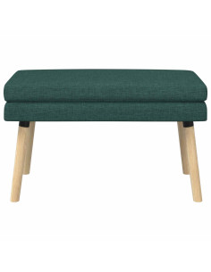 Panchina a doppio strato Verde Scuro 80 x 40 x 47 cm Tessuto 2