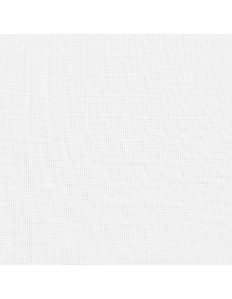 Panchina trapuntata a canale Bianco 80 x 40 x 46 cm Tessuto