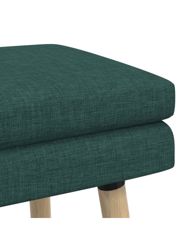 Panchina a doppio strato Verde Scuro 80 x 40 x 47 cm Tessuto