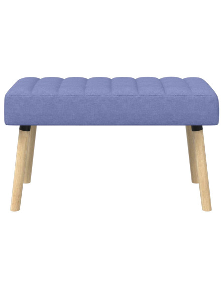 Panchina trapuntata a canale Blu jeans 80 x 40 x 46 cm Tessuto