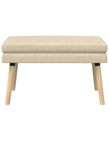 Panchina a doppio strato Crema 80 x 40 x 47 cm Tessuto