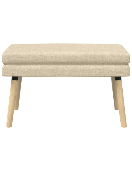 Panchina a doppio strato Crema 80 x 40 x 47 cm Tessuto