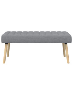 Panchina trapuntata a canale Grigio Chiaro 110 x 40 x 46 cm 2