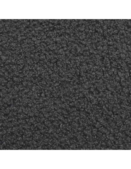 panchina Tinta unita Grigio Scuro 110 x 40 x 46 cm Bouclé