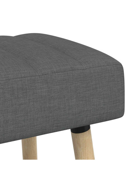 Panchina trapuntata a canale Grigio Scuro 110 x 40 x 46 cm