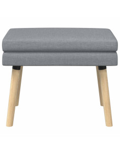 Panchina a doppio strato Grigio Chiaro 60 x 40 x 46 cm Tessuto 2