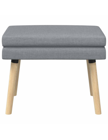 Panchina a doppio strato Grigio Chiaro 60 x 40 x 46 cm Tessuto