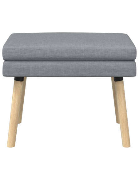 Panchina a doppio strato Grigio Chiaro 60 x 40 x 46 cm Tessuto