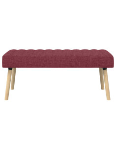Panchina trapuntata a canale Rosso Vino 110 x 40 x 46 cm 2