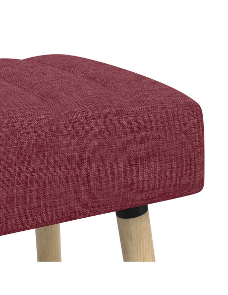 Panchina trapuntata a canale Rosso Vino 110 x 40 x 46 cm