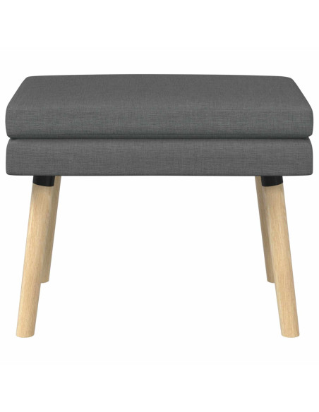Panchina a doppio strato Grigio Scuro 60 x 40 x 46 cm Tessuto