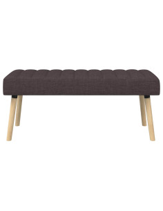 Panchina trapuntata a canale Marrone Scuro 110 x 40 x 46 cm 2