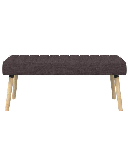 Panchina trapuntata a canale Marrone Scuro 110 x 40 x 46 cm