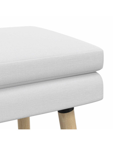 Panchina a doppio strato Bianco 80 x 40 x 47 cm Tessuto