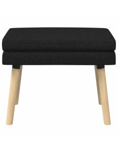 Panchina a doppio strato Nero 60 x 40 x 46 cm Tessuto 2