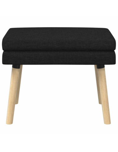 Panchina a doppio strato Nero 60 x 40 x 46 cm Tessuto