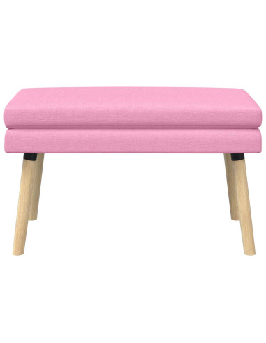 Panchina a doppio strato Rosa 80 x 40 x 47 cm Tessuto
