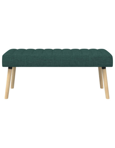 Panchina trapuntata a canale Verde Scuro 110 x 40 x 46 cm